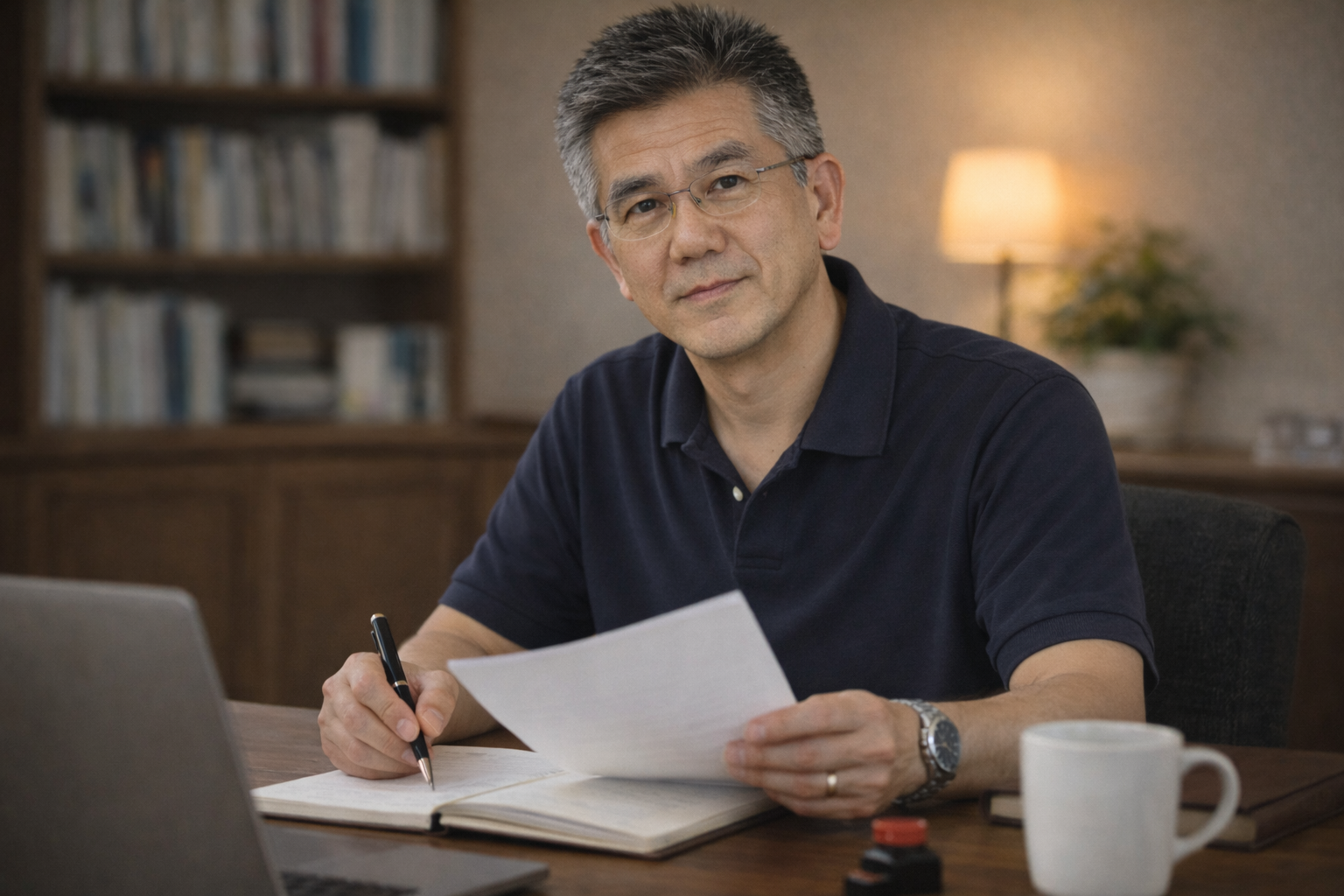 特定商取引法に基づく表記について語るイメージ画像|AIで加工しています。