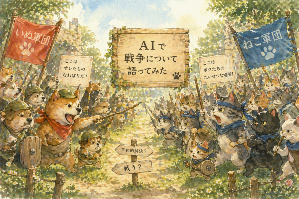 AIで戦争について語ってみたのイメージ画像｜AIで作成しています。