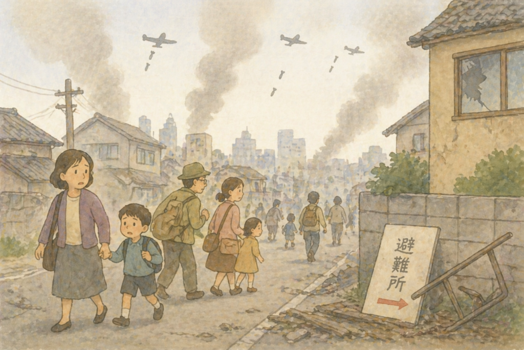 日本で戦争が始まる可能性を考えるのイメージ画像｜AIで作成しています。